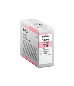 Epson T85060N ink, Light magenta | Epson Epson | C13T85060N | Epson T8506 - vivid light magenta - original - ink cartridge | Ink