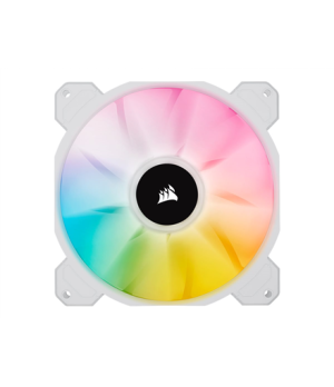 Corsair | 140mm White PWM Fan, Dual Fan Kit with Lighting Node CORE | iCUE SP140 RGB ELITE Performance | Case Fan