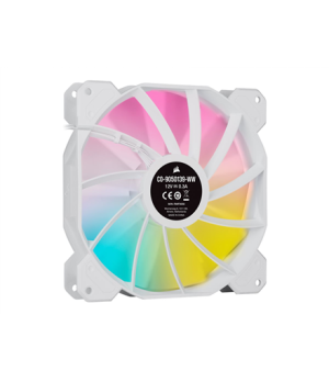 Corsair | 140mm White PWM Fan, Dual Fan Kit with Lighting Node CORE | iCUE SP140 RGB ELITE Performance | Case Fan