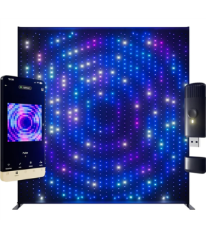 Twinkly|Lightwall Smart LED Backdrop Wall 2.6 x 2.7 m|RGB, 16.8 million colors