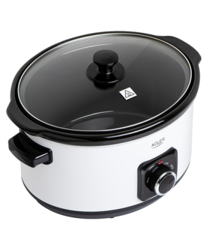 Adler | Slow Cooker | AD 6413w | 290 W | 5.8 L | Number of programs 3 | White