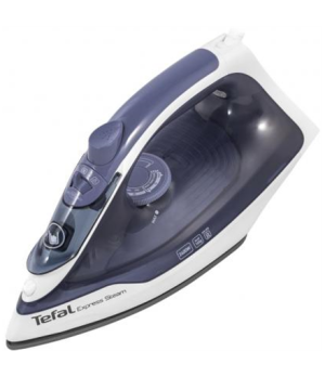 TEFAL | FV2837E0 | Steam Iron | 2400 W | Water tank capacity 150 ml | Continuous steam 35 g/min | Blue/White