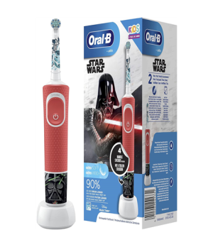 Oral-B | Electric Toothbrush with Disney Stickers | D100 Star Wars | Rechargeable | For kids | Number of brush heads included 2 