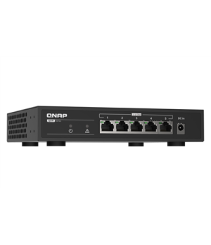 QNAP | 5 port 2.5Gbps Auto Negotiation (2.5G/1G/100M) | QSW-1105-5T | Unmanaged | Desktop | 1 Gbps (RJ-45) ports quantity 5 | SF