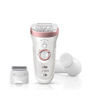 Braun | Silk·épil 9 Epilator | SES 9880 | Operating time (max) 50 min | Number of power levels 2 | Wet & Dry | White/Rose Gold