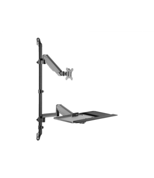 Digitus | Wall mount | Tilt, height adjustment, rotate | 17-32 " | Black