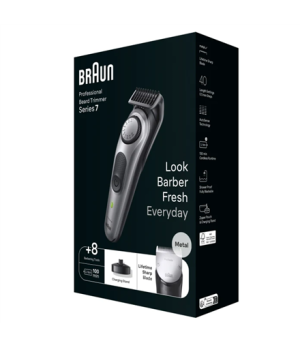 Braun | Beard Trimmer | BT7420 | Cordless | Number of length steps 40 | Black