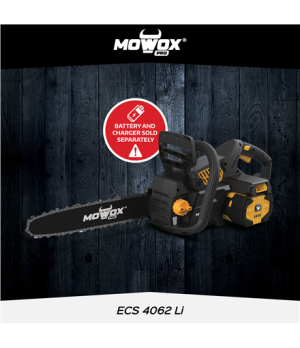 MoWox | Excel Series Hand Held Battery Chain Saw With Toolless Saw Chain Tension System | ECS 4062 Li | 62 V | Lithium-ion techn