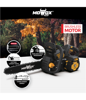 MoWox | Excel Series Hand Held Battery Chain Saw With Toolless Saw Chain Tension System | ECS 4062 Li | 62 V | Lithium-ion techn