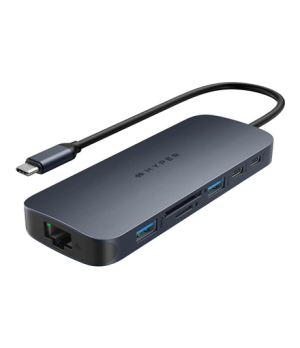 Hyper | HyperDrive EcoSmart Gen.2 Universal USB-C 10-in-1 Hub with 140 W PD3.1 Power Pass-thru | Ethernet LAN (RJ-45) ports 1 | 