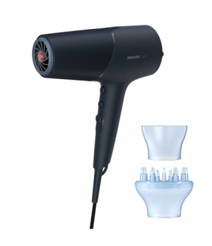 Philips Hair Dryer BHD512/00 2300 W Number of temperature settings 6 Ionic function Diffuser nozzle Navy