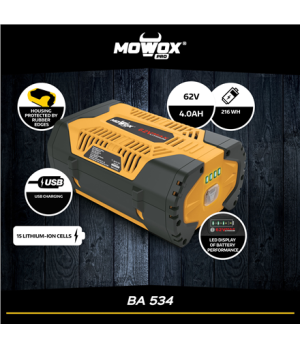 MoWox | 62V Max Lithium Battery, 4.0 Ah BA 534