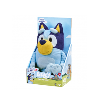 BLUEY | Toys | AA/LR6 | Blue | Plush | Interactive Hero BLUEY, 30 cm