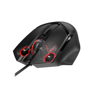 MSI CLUTCHGM20 ELITE Gaming USB RGB Adjustable up to 6400 DPI Desktop Laptop Gaming Grade Optical Mouse (Clutch GM20 ELITE) | MS