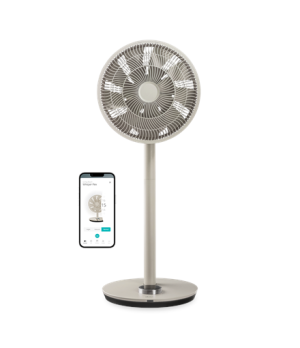 Duux | Fan | Whisper Flex Smart | Stand Fan | Greige | Diameter 34 cm | Number of speeds 26 | Oscillation | Yes