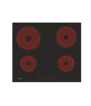 Candy | Hob | CH64CCB/4U2 | Vitroceramic | Number of burners/cooking zones 4 | Touch | Black