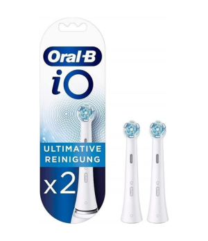 Oral-B | Cleaning Replaceable Toothbrush Heads | iO Refill Ultimate | Heads | For adults | Number of brush heads included 2 | Wh