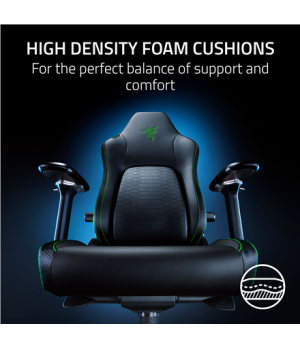 Razer Gaming Chair with Lumbar Support Iskur V2 EPU Leather, Aluminium | Black