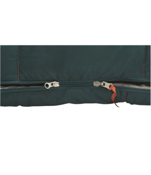 Easy Camp | Camp Moon 200 "L" | Sleeping Bag | 220 x 80 cm | 2 way open-end - auto lock, L-shape | Teal