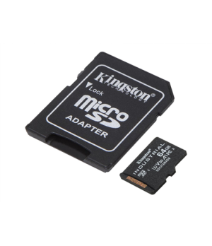 Kingston | UHS-I | 64 GB | microSDHC/SDXC Industrial Card | Flash memory class Class 10, UHS-I, U3, V30, A1 | SD Adapter