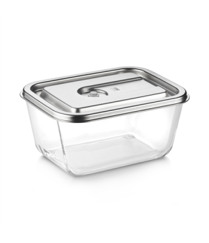 Caso Glass Vacuum Container with Plastic Lid | VacuBoxx Inox XL | Transparent