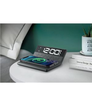 Muse | Radio with a wireless charger | M-168 WI | Black | Portable