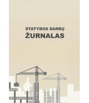 Statybos darbų žurnalas, A4, 104 lapai