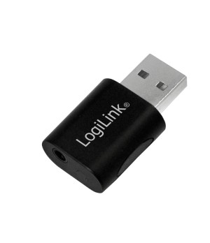 „Logilink UA0299“ USB 2.0 adapteris, garso, USB-A/M iki 3,5 mm 4 kontaktų/F, juodas