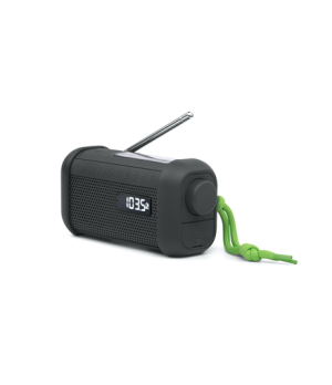 Muse | Portable Solar Radio with Crank and Flashlight | MH-08 MB | AUX in | Bluetooth | FM radio