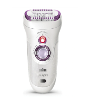 Braun | Epilator | SE9690 Silk-épil 9 | Operating time (max) 50 min | Number of power levels 2 | Wet & Dry | White/Purple