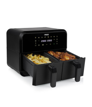 Princess Double Basket Airfryer | 182068 | Power 2400 W | Capacity 8 L | Black