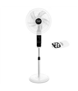 Adler | Fan | AD 7328 | Stand Fan | White | Diameter 40 cm | Number of speeds 3 | Oscillation | 120 W | Yes