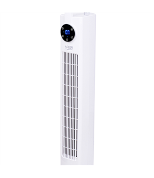 Adler | Fan | AD 7333 | Fan Tower | White | Diameter 109 cm | Number of speeds 3 | Oscillation | 120 W | Yes