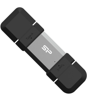 Silicon Power Dual USB Drive | Mobile C51 | 128 GB | USB Type-A and USB Type-C | Silver