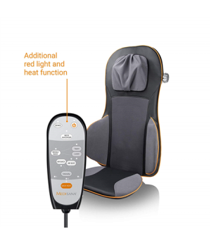 Medisana Shiatsu Acupressure Massage Seat Cover  MC 825  Number of massage zones 3 Number of power levels 3 Heat function Black