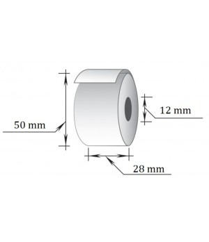 Terminė kasos juosta, 28 mm x 25 m/12 mm, 10 vnt/pak