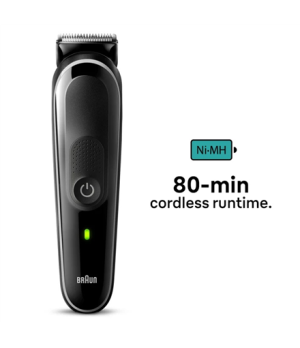 Braun | All-in-one trimmer | MGK3440 | Cordless | Number of length steps 13 | Black/Grey