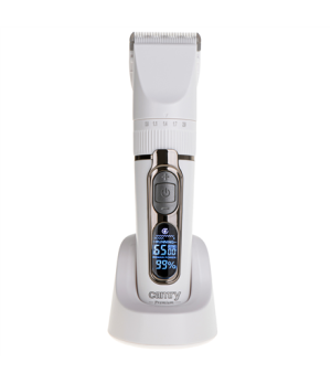 Camry | Hair Clipper with LCD Display | CR 2841 | Cordless | Number of length steps 6 | White/Brown