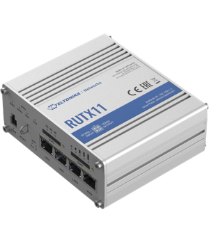 Industrial Router 4G LTE Cat6 DualSIM | RUTX11 | 802.11ac | 867 Mbit/s | 10/100/1000 Mbit/s | Ethernet LAN (RJ-45) ports 4 | Mes