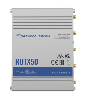 INDUSTRIAL 5G ROUTER | RUTX50 | 802.11ac | 867 Mbit/s | 10/100/1000 Mbps Mbit/s | Ethernet LAN (RJ-45) ports 5 | Mesh Support Ye