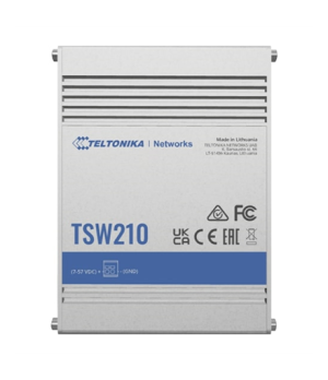 Teltonika | Switch | TSW210 | Unmanaged | Wall mountable | Gigabit Ethernet (copper) ports quantity 8 | SFP ports quantity 2 | 2