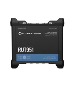 Industrial Cellular router | RUT951 | 802.11n | 10/100 Mbit/s | Ethernet LAN (RJ-45) ports 4 | Mesh Support No | MU-MiMO No | 2G