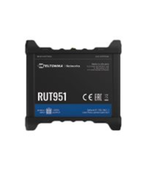 Industrial Cellular router | RUT951 | 802.11n | 10/100 Mbit/s | Ethernet LAN (RJ-45) ports 4 | Mesh Support No | MU-MiMO No | 2G