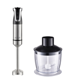 Adler | AD 4627 | Hand Blender Set | 1800 W | Number of speeds 20 | Turbo mode | Chopper | Stainless Steel/Black