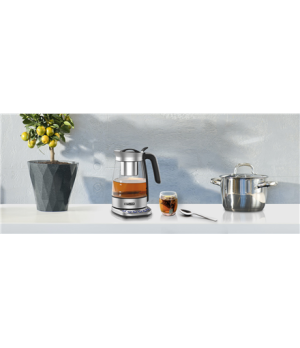 Muse MS-320T | Tea Kettle | 2200 W | 1.2 L | Stainless steel | 360° rotational base | Stainless steel/Black