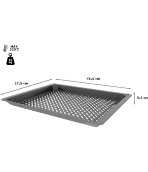 Bosch | Air Fry and Grill tray, 34 x 455 x 375 mm | HEZ629070 | Anthracite