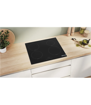 Bosch Hob | PIE611BB5E | Induction | Number of burners/cooking zones 4 | Touch | Timer | Black | Display